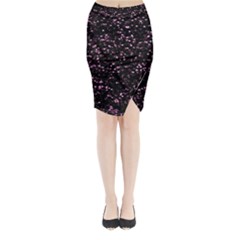 Digital Polka Midi Wrap Pencil Skirt by Sparkle