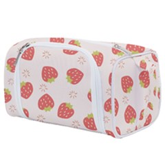 Strawberries-pattern-design Toiletries Pouch by Vaneshart