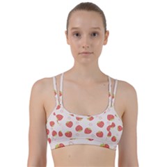 Strawberries-pattern-design Line Them Up Sports Bra by Vaneshart