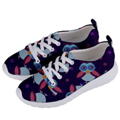 Owl-pattern-background Women s Lightweight Sports Shoes by Vaneshart