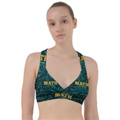 Realistic-math-chalkboard-background Sweetheart Sports Bra by Vaneshart