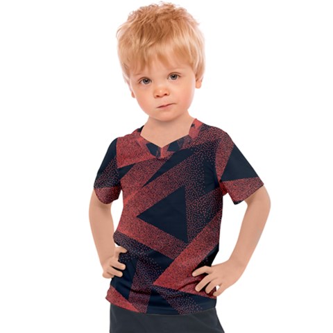 Stippled Seamless Pattern Abstract Kids  Sports Tee by Vaneshart