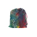 Flower Dna Drawstring Pouch (Medium) View1