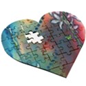 Flower Dna Wooden Puzzle Heart View3