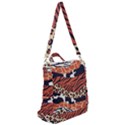 Mixed animal skin print safari textures mix leopard zebra tiger skins patterns luxury animals texture Crossbody Backpack View2