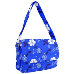 Blooming Seamless Pattern Blue Colors Courier Bag by BangZart