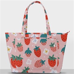Strawberry Seamless Pattern Back Pocket Shoulder Bag  by BangZart
