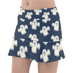 Hand Drawn Ghost Pattern Tennis Skorts by BangZart