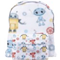 Cute cartoon robots seamless pattern Giant Full Print Backpack View1