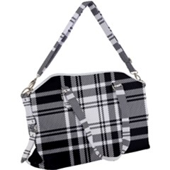 Pixel Background Design Modern Seamless Pattern Plaid Square Texture Fabric Tartan Scottish Textile Canvas Crossbody Bag by BangZart