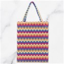 Zigzag pattern seamless zig zag background color Classic Tote Bag View1