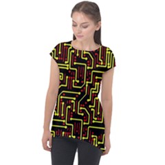 Rby-163 1 Cap Sleeve High Low Top by ArtworkByPatrick