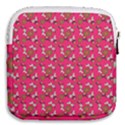 Clown Ghost Pattern Pink Mini Square Pouch View2