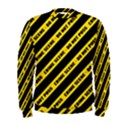 Warning Colors Yellow And Black - Police No Entrance 2 Men s Sweatshirt View1