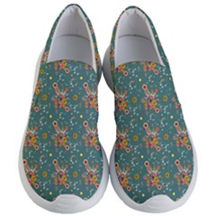 006 - Funky Oldschool 70s Wallpaper - Exploding Circles Women s Lightweight Slip Ons by DinzDas