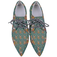 006 - Funky Oldschool 70s Wallpaper - Exploding Circles Pointed Oxford Shoes by DinzDas