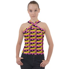 Haha - Nelson Pointing Finger At People - Funny Laugh Cross Neck Velour Top by DinzDas