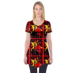 Working Class Hero - Welders And Other Handymen Are True Heroes - Work Short Sleeve Tunic  by DinzDas
