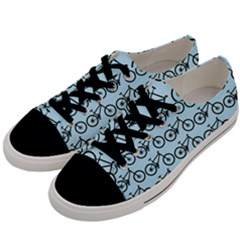 Mountain Bike - Mtb - Hardtail And Dirt Jump Men s Low Top Canvas Sneakers by DinzDas