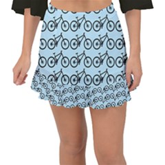 Mountain Bike - Mtb - Hardtail And Dirt Jump Fishtail Mini Chiffon Skirt by DinzDas