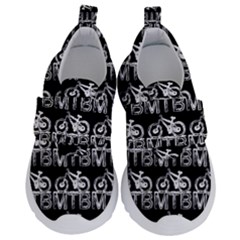 Mountain Bike - Mtb - Hardtail And Dirt Jump 2 Kids  Velcro No Lace Shoes by DinzDas