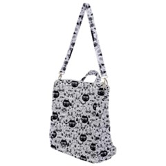 Cute Cat Faces Pattern Crossbody Backpack by TastefulDesigns