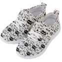 Cute Cat Faces Pattern Kids  Velcro Strap Shoes View2