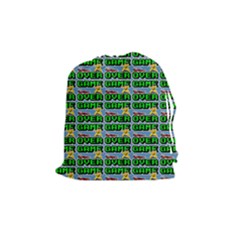 Game Over Karate And Gaming - Pixel Martial Arts Drawstring Pouch (medium) by DinzDas