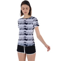 Gloomy Future  - Gas Mask And Pandemic Threat - Corona Times Back Circle Cutout Sports Tee by DinzDas