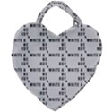 White And Nerdy - Computer Nerds And Geeks Giant Heart Shaped Tote View2