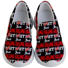 Just Killing It - Silly Toilet Stool Rocket Man Kids Lightweight Slip Ons by DinzDas