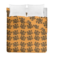 Inka Cultur Animal - Animals And Occult Religion Duvet Cover Double Side (full/ Double Size) by DinzDas