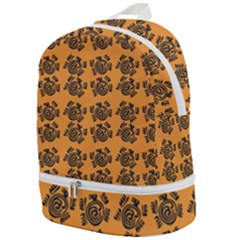 Inka Cultur Animal - Animals And Occult Religion Zip Bottom Backpack by DinzDas