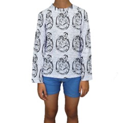 Monster Party - Hot Sexy Monster Demon With Ugly Little Monsters Kids  Long Sleeve Swimwear by DinzDas