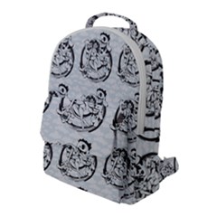 Monster Party - Hot Sexy Monster Demon With Ugly Little Monsters Flap Pocket Backpack (large) by DinzDas