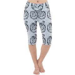 Monster Party - Hot Sexy Monster Demon With Ugly Little Monsters Lightweight Velour Cropped Yoga Leggings by DinzDas