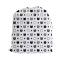 kitten head paw footprint seamless pattern 1 Drawstring Pouch (2XL) View1
