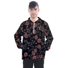 Dusty Roses Men s Half Zip Pullover by BubbSnugg