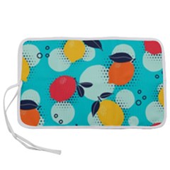 Pop Art Style Citrus Seamless Pattern Pen Storage Case (m) by Amaryn4rt