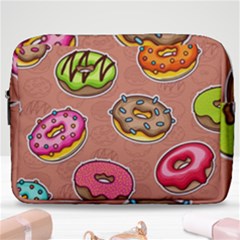 Doughnut Doodle Colorful Seamless Pattern Make Up Pouch (large) by Amaryn4rt
