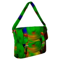 Pebbles In A Rainbow Pond Buckle Messenger Bag by ScottFreeArt