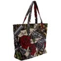 Seamless Vector Pattern Zip Up Canvas Bag View2