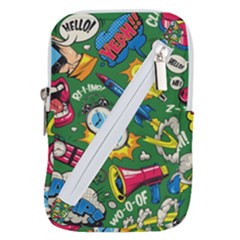Pop Art Colorful Seamless Pattern Belt Pouch Bag (large) by Amaryn4rt