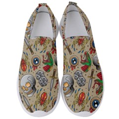 Tattoo Pattern Men s Slip On Sneakers by Amaryn4rt