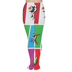 Pop Art Comic Vector Speech Cartoon Bubbles Popart Style With Humor Text Boom Bang Bubbling Expressi Tights by Amaryn4rt
