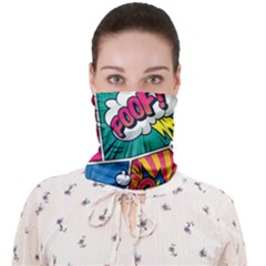 Comic Colorful Seamless Pattern Face Covering Bandana (adult) by Amaryn4rt