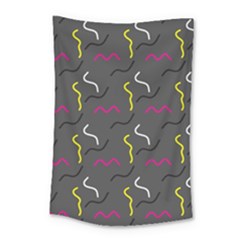 Gray Pattern Small Tapestry by Saptagram