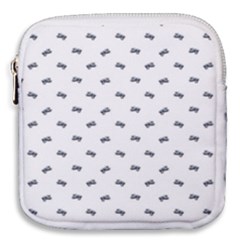 Vintage Car Motif Prin Pattern 2001 Mini Square Pouch by dflcprintsclothing