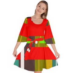 Serippy Velour Kimono Dress by SERIPPY