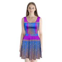Serippy Split Back Mini Dress  by SERIPPY